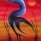 Heron by Leonard Bughetty (Leonard Bighetty is a Cree from the Mathias Colomb Cree Nation in Pukatawagon, Manitoba. Leonard was encouraged to pursue art at an early age and was inspired by his fathers wildlife artistry work.